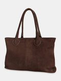 Whistles Leandra suede tote bag chocolate, UK version