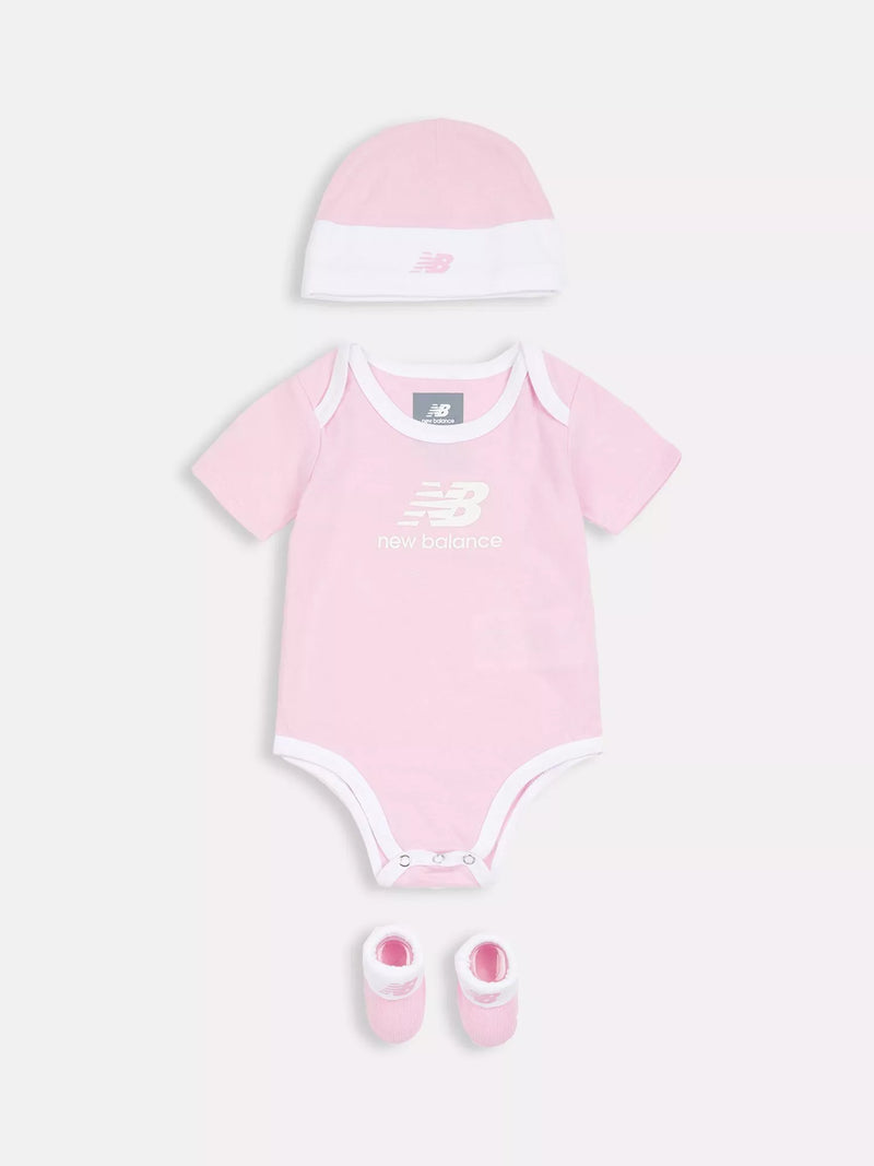 New Balance baby bodysuit and booties gift set in lilac (British brand)