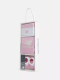 New Balance baby bodysuit and booties gift set in lilac (British brand)