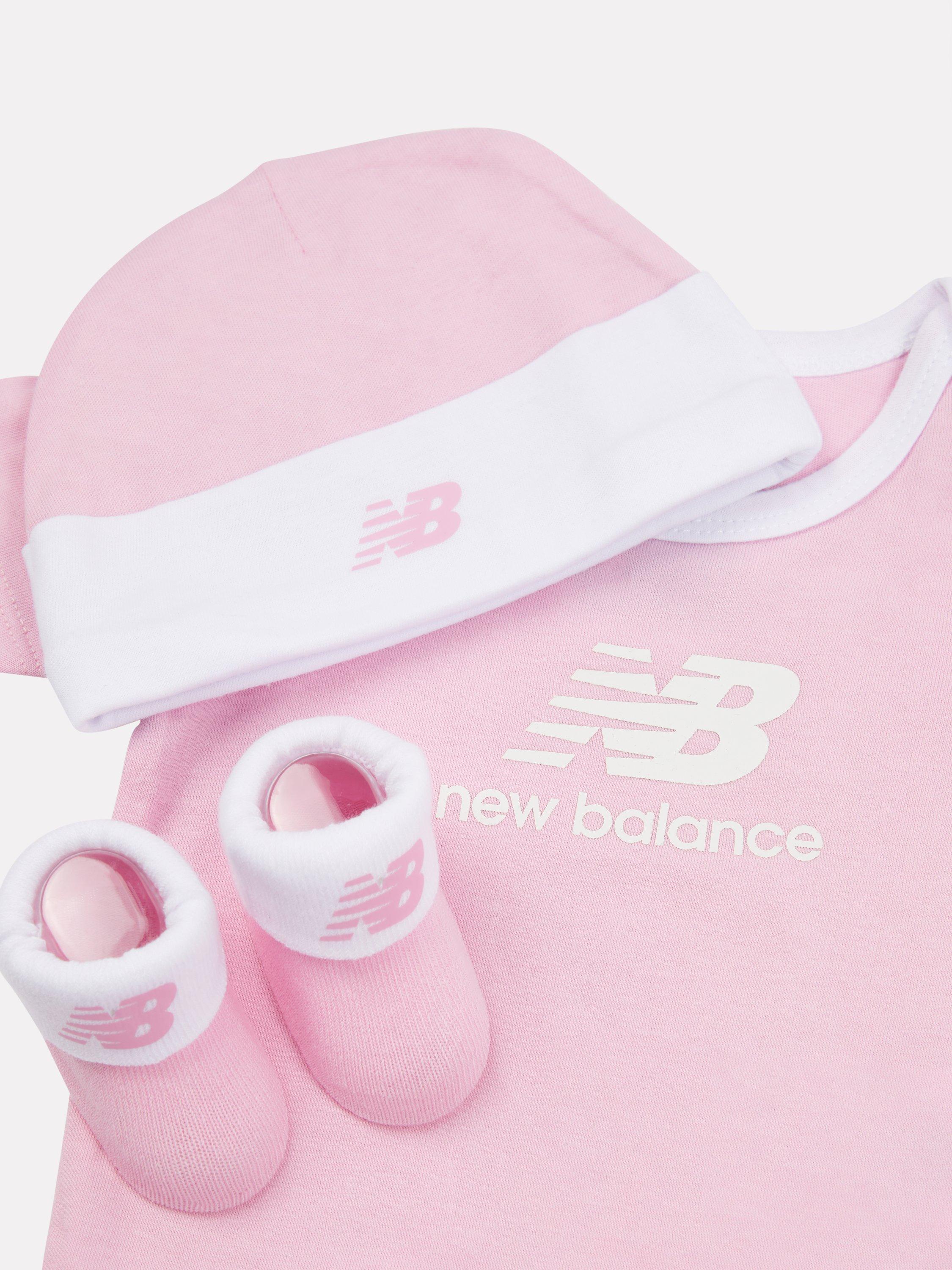 New Balance baby bodysuit and booties gift set in lilac (British brand)
