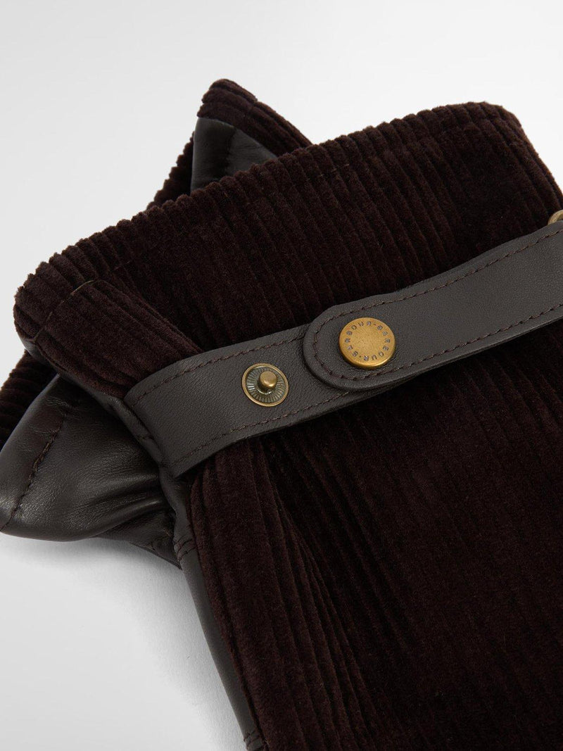 Barbour Nelson leather gloves brown - (British brand)