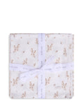 The Little Tailor baby muslin cloths pack of 4 neutral floral (British brand)