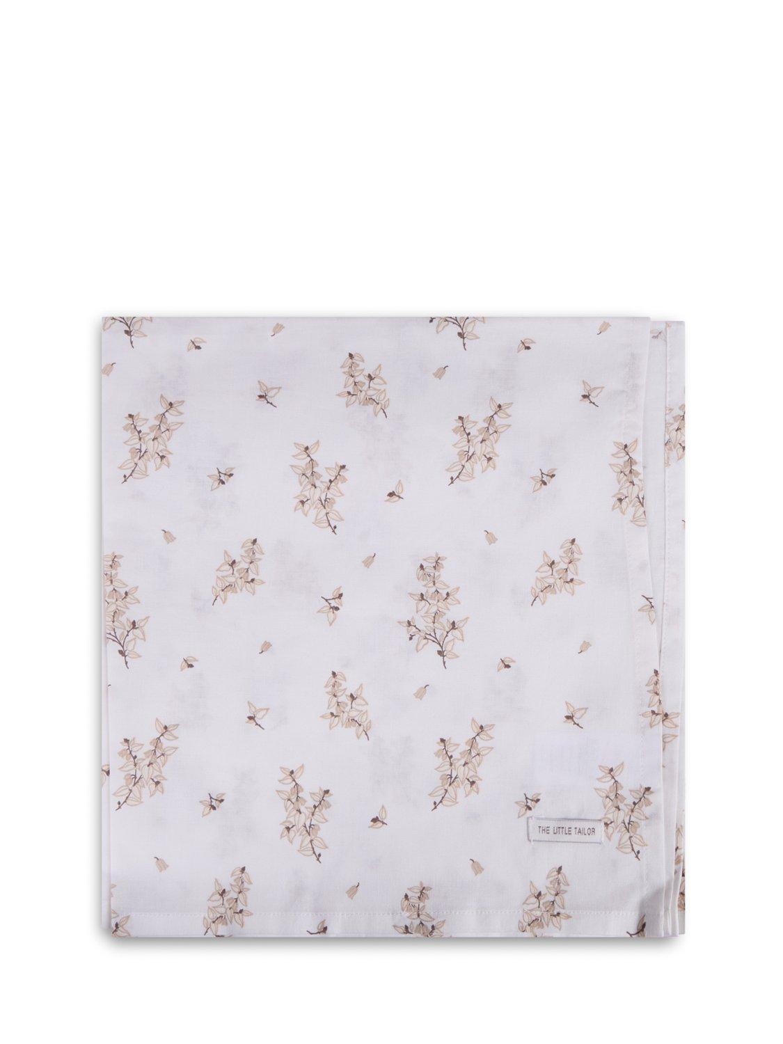 The Little Tailor baby muslin cloths pack of 4 neutral floral (British brand)