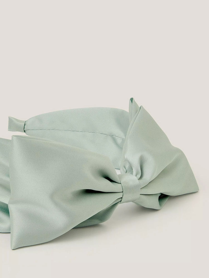 Monsoon kids bow headband sage, UK version