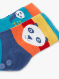 Frugi kids grippy socks panda multi pack of 2 (British brand)