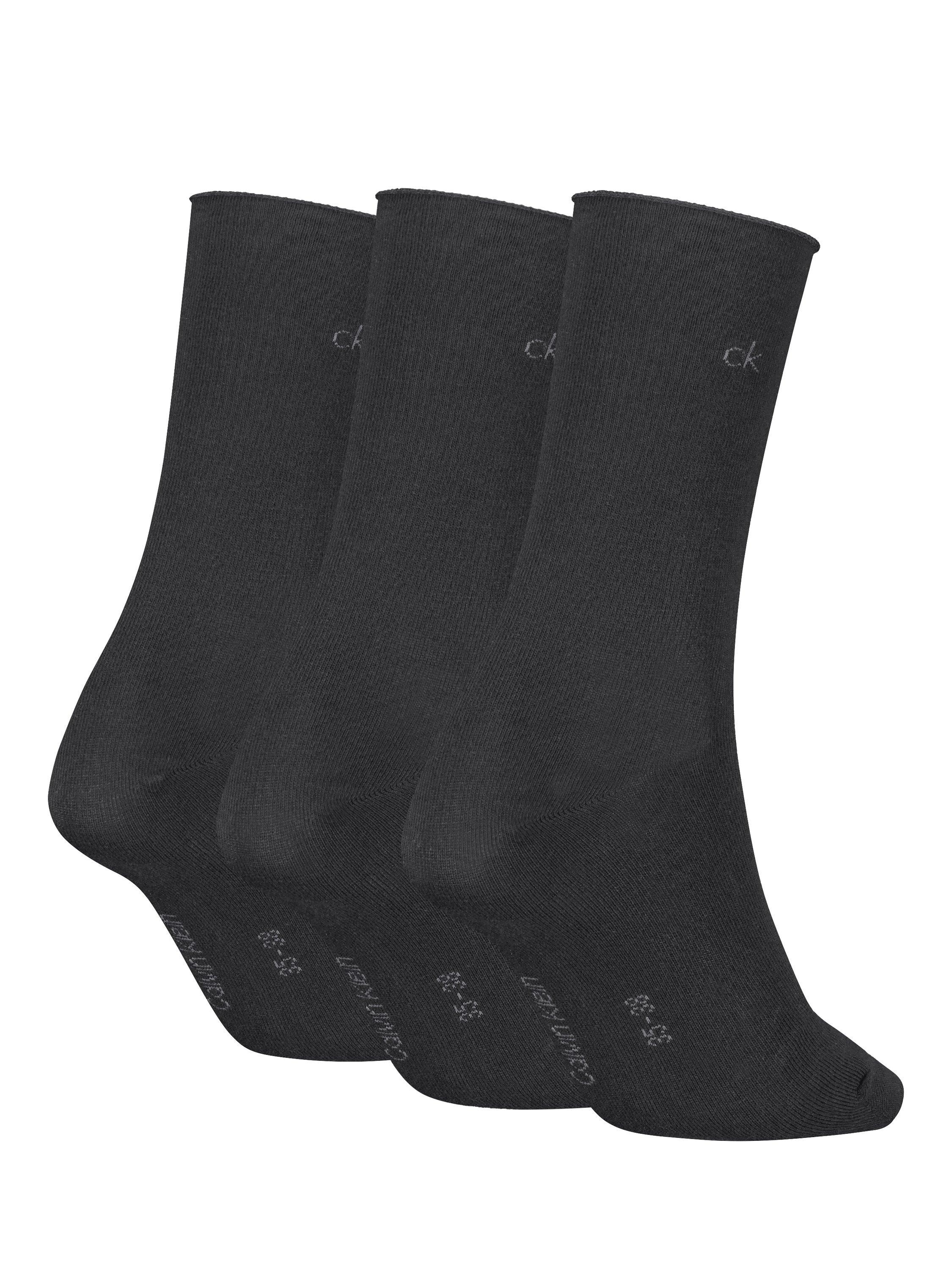 Calvin Klein women's socks pack of 3 black - British product