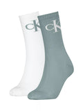 Calvin Klein white ribbed socks, UK version