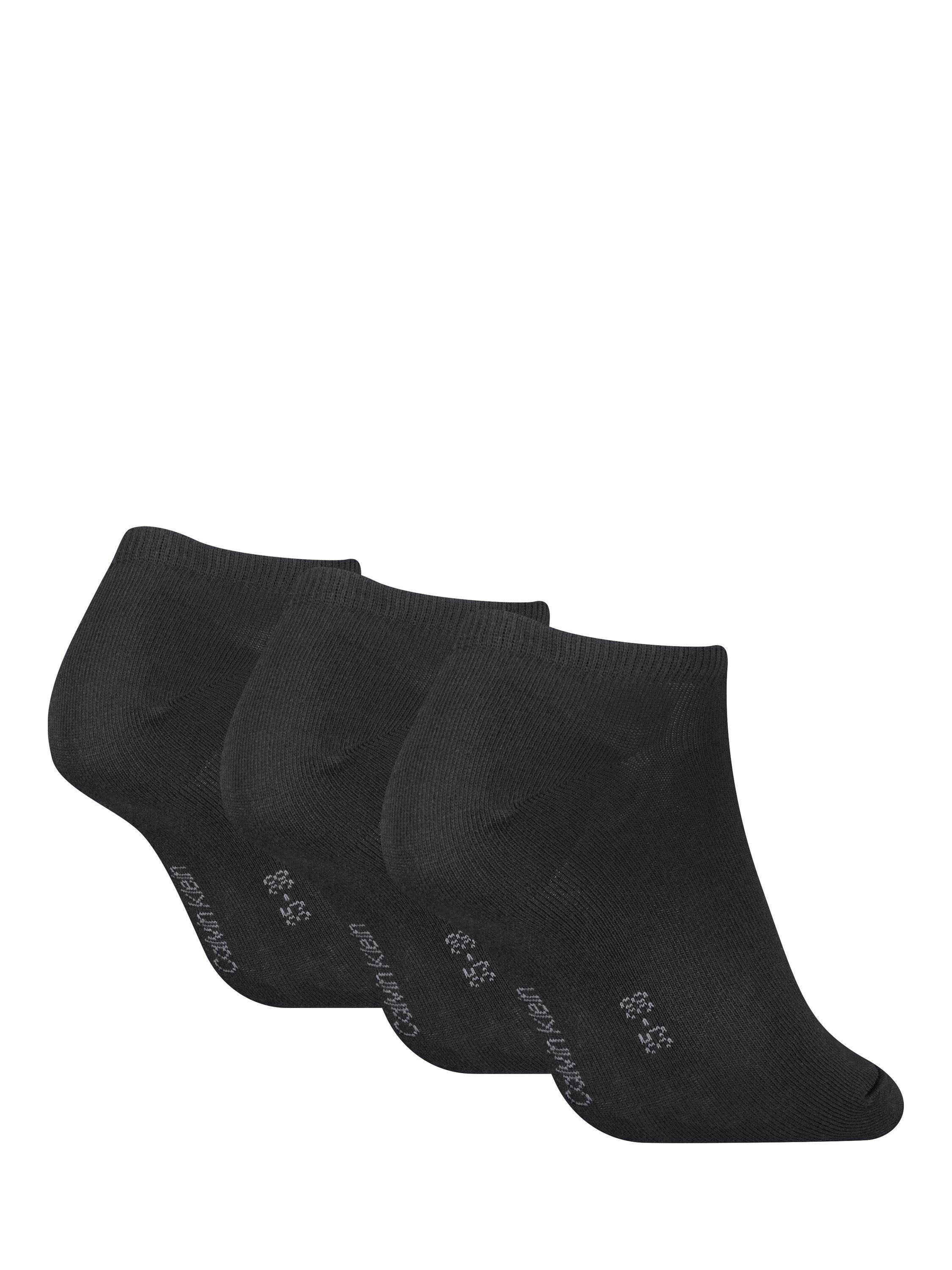 Calvin Klein trainer socks pack of 3 black (British brand)