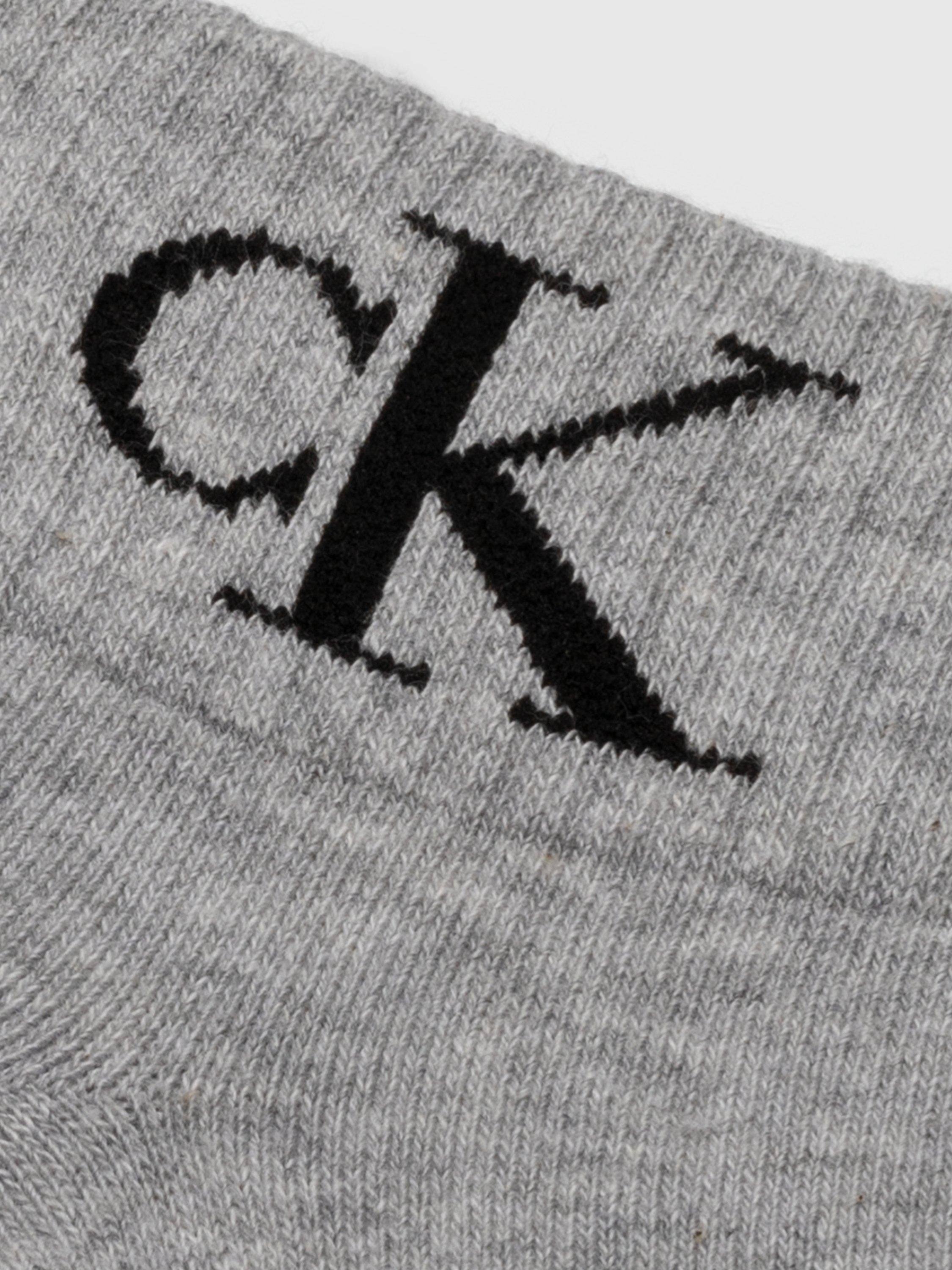 Calvin Klein quarter socks light grey melange pack of two, UK version