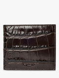 Hackett London leather croc stamped wallet - British product