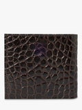 Hackett London leather croc stamped wallet - British product