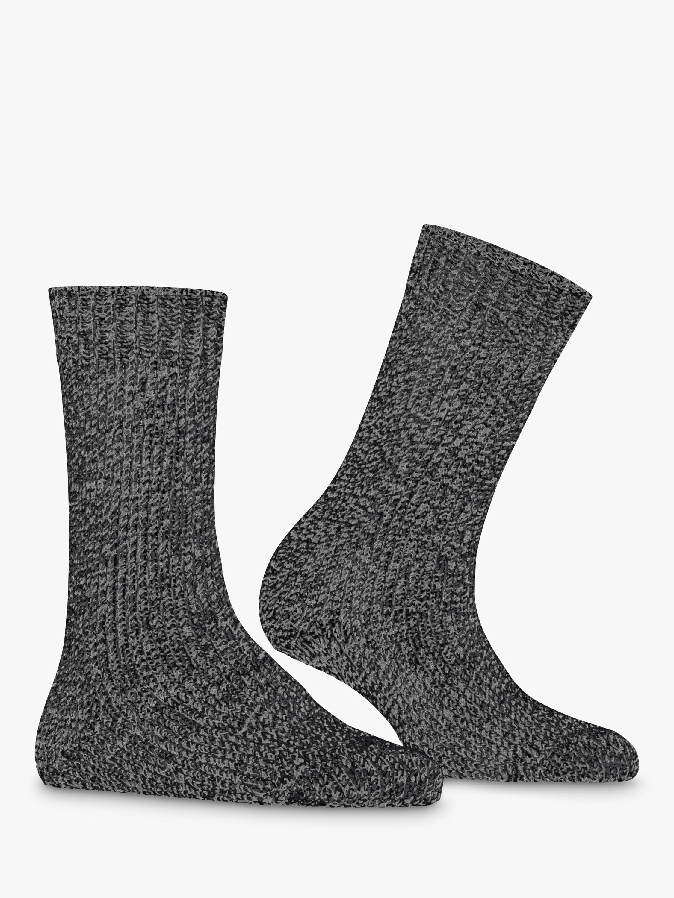 FALKE Marble Cloud ankle socks black/grey (British brand)