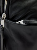 AllSaints Finn leather backpack black - British product