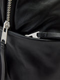 AllSaints Finn leather backpack black - British product