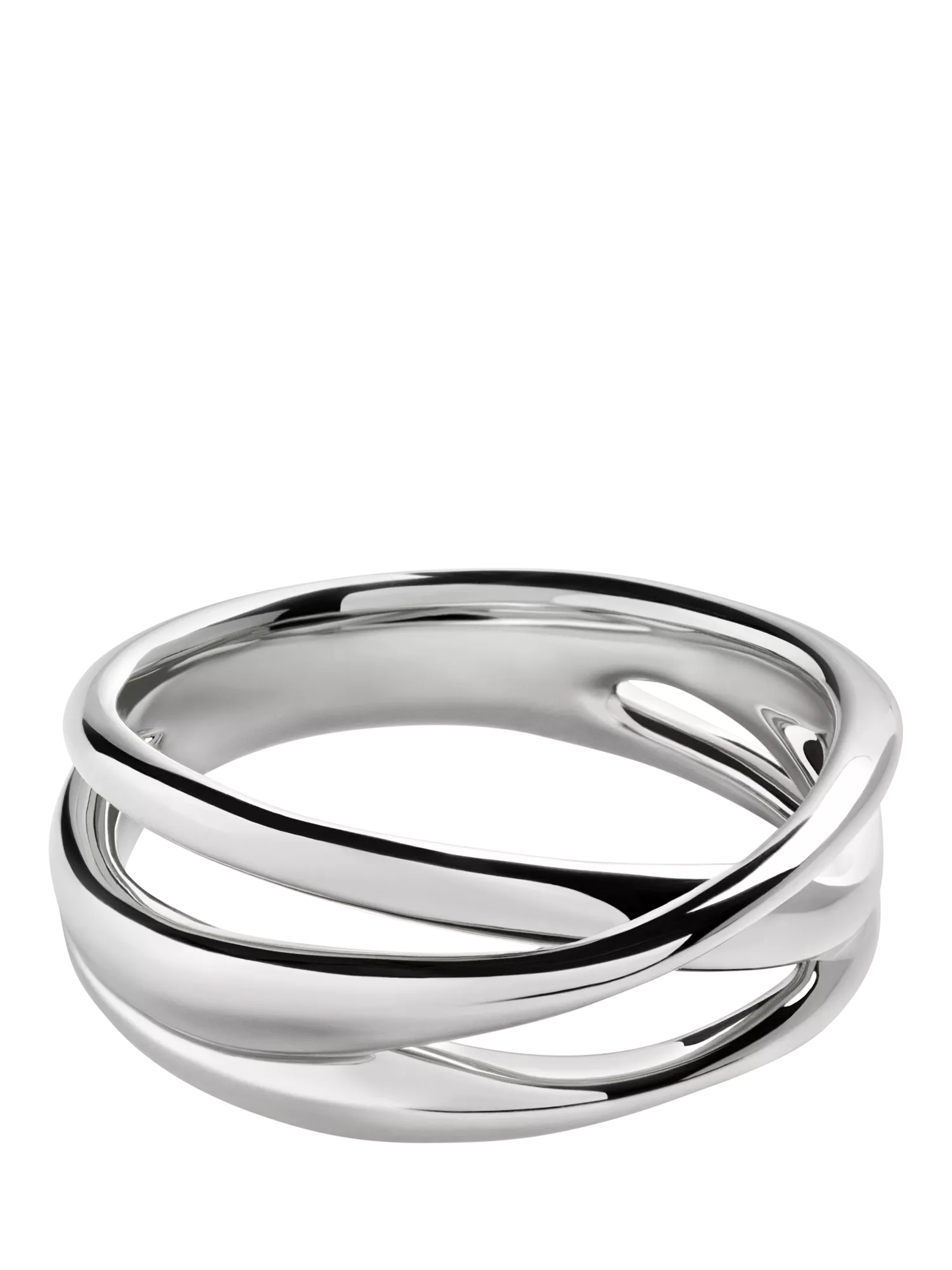 Monica Vinader Nura cross over ring, imported from the UK