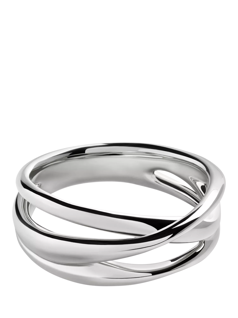 Monica Vinader Nura cross over ring, imported from the UK