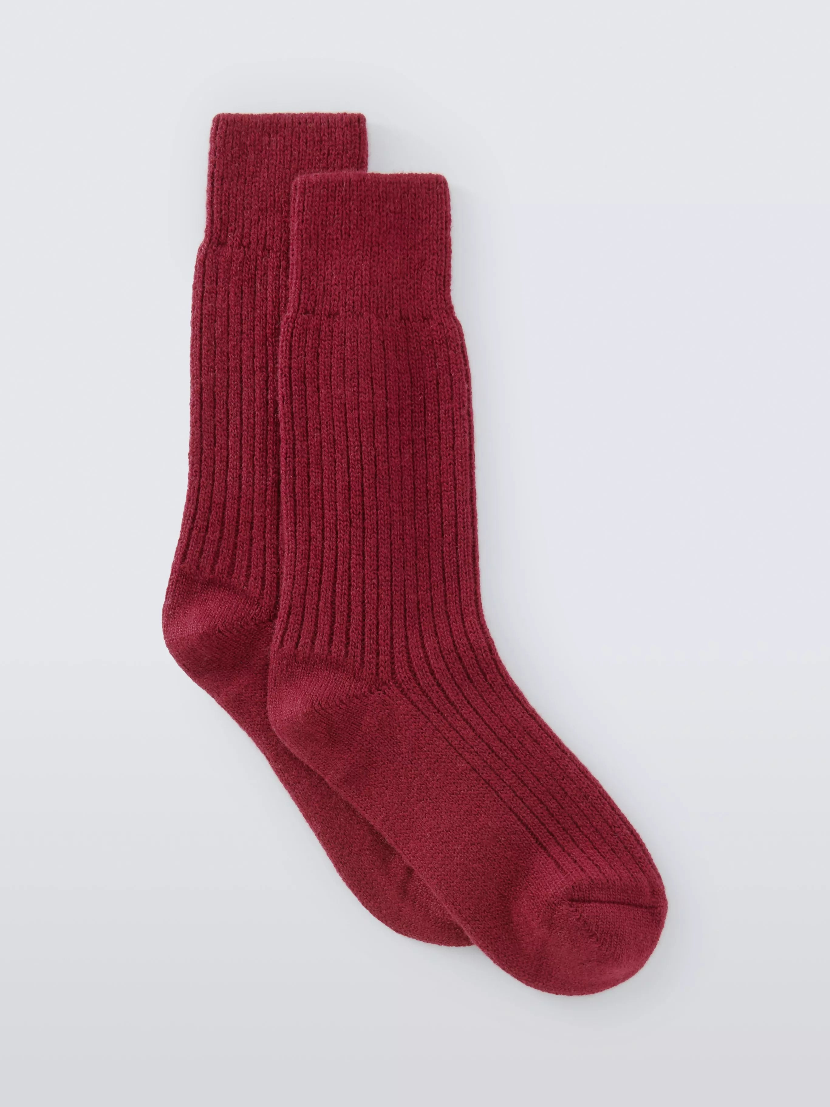 John Lewis Kaschmir reichhaltige Rippstrick-Bettsocken