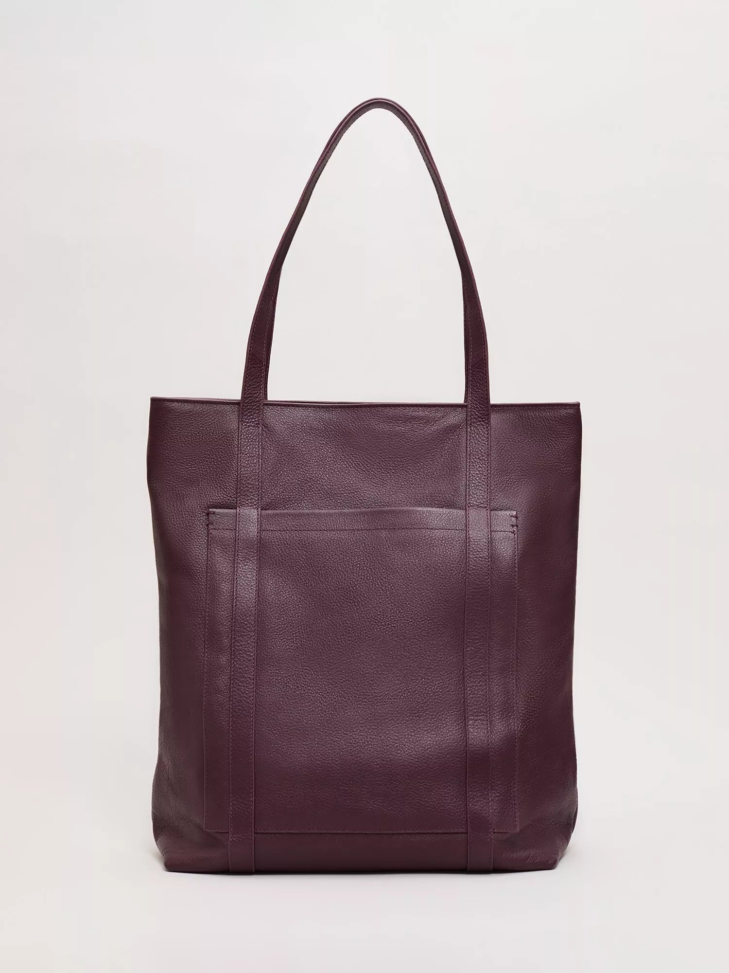 Phase Eight dark red leather tote bag, imported from the UK