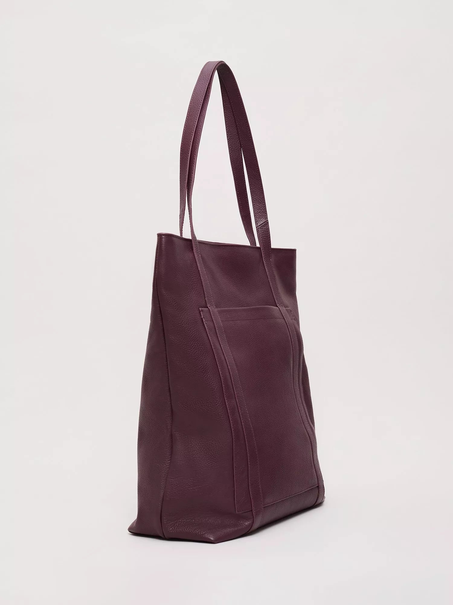 Phase Eight dark red leather tote bag, imported from the UK