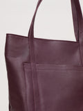 Phase Eight dark red leather tote bag, imported from the UK