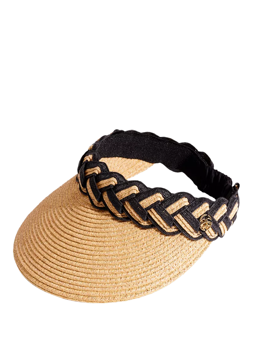 Seaspray Amelia Braided Straw Sun Visor