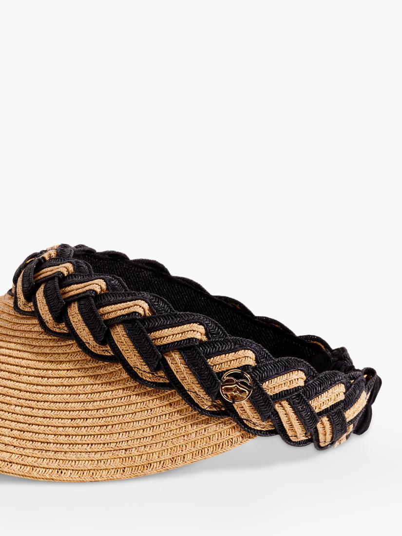 Seaspray Amelia braided straw visor - British product