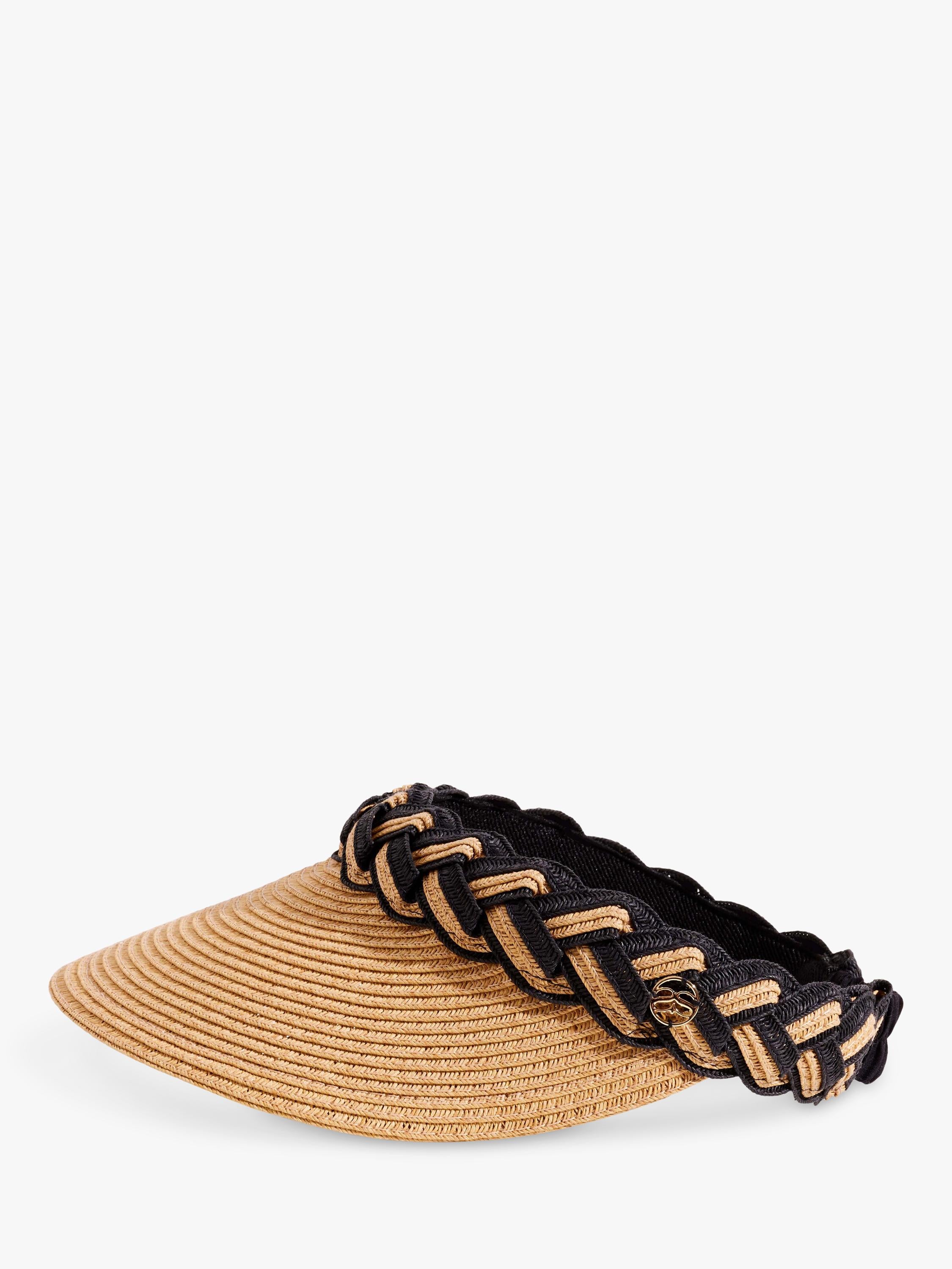 Seaspray Amelia braided straw visor - British product