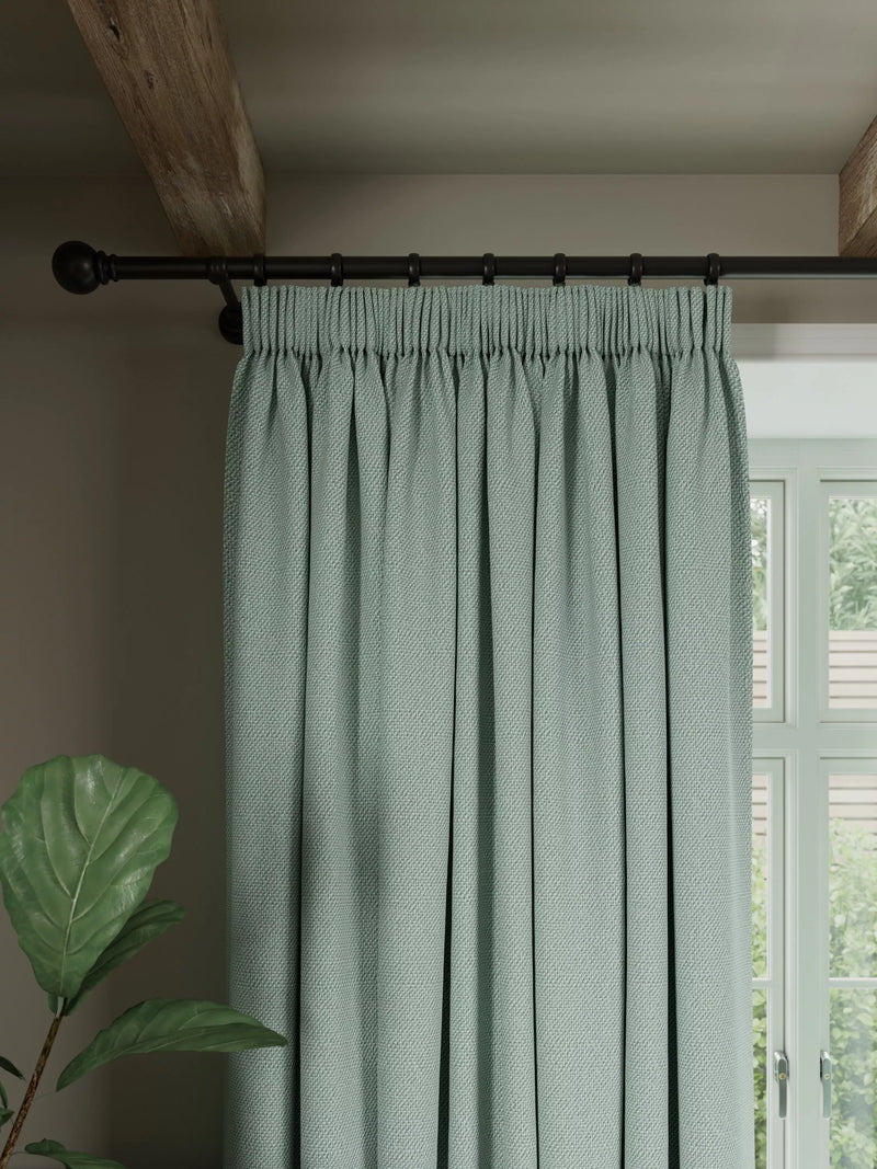 John Lewis Rustic Basketweave Paar Verdunklung Gefütterte Pencil Pleat Vorhänge