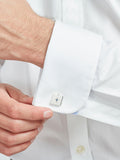 Simon Carter crystal star sterling silver square cufflinks - British product