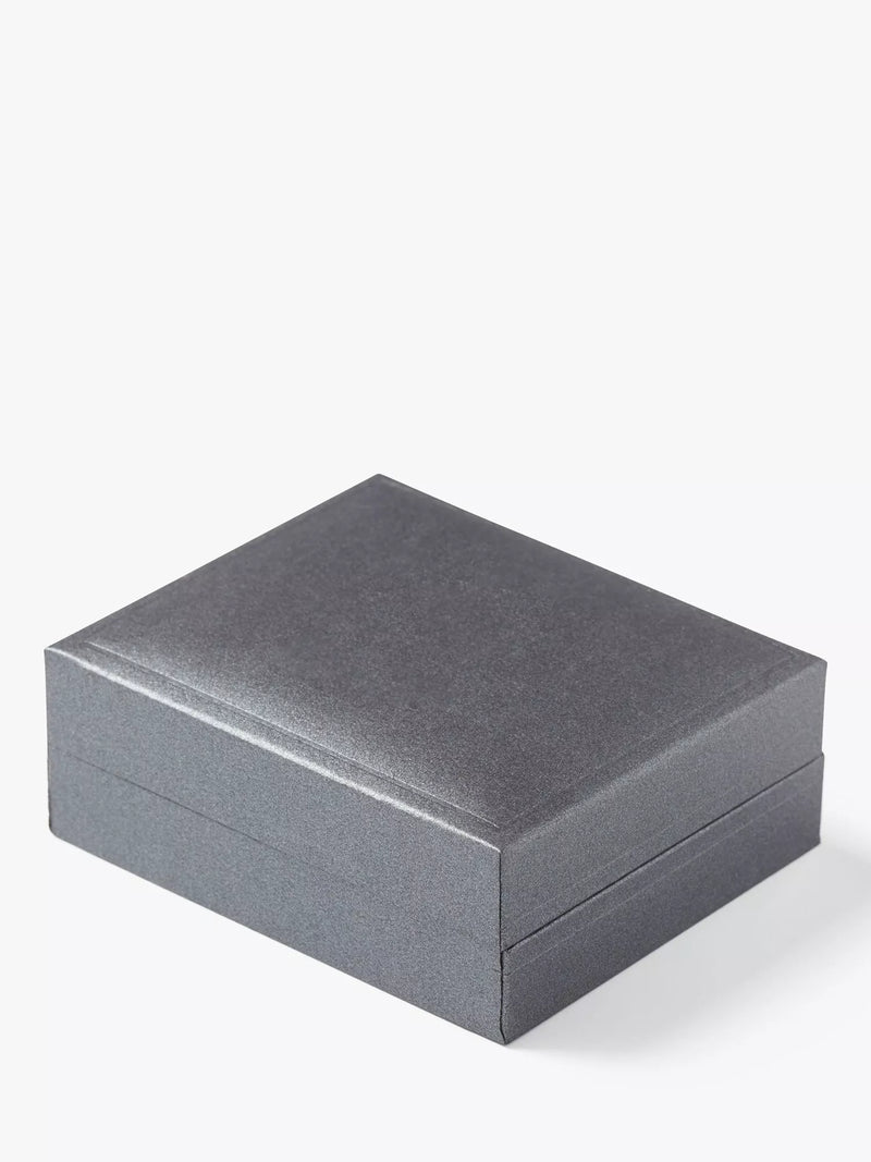 Simon Carter crystal star sterling silver square cufflinks - British product