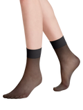 FALKE women's 20 denier pure matt ankle socks (British brand)