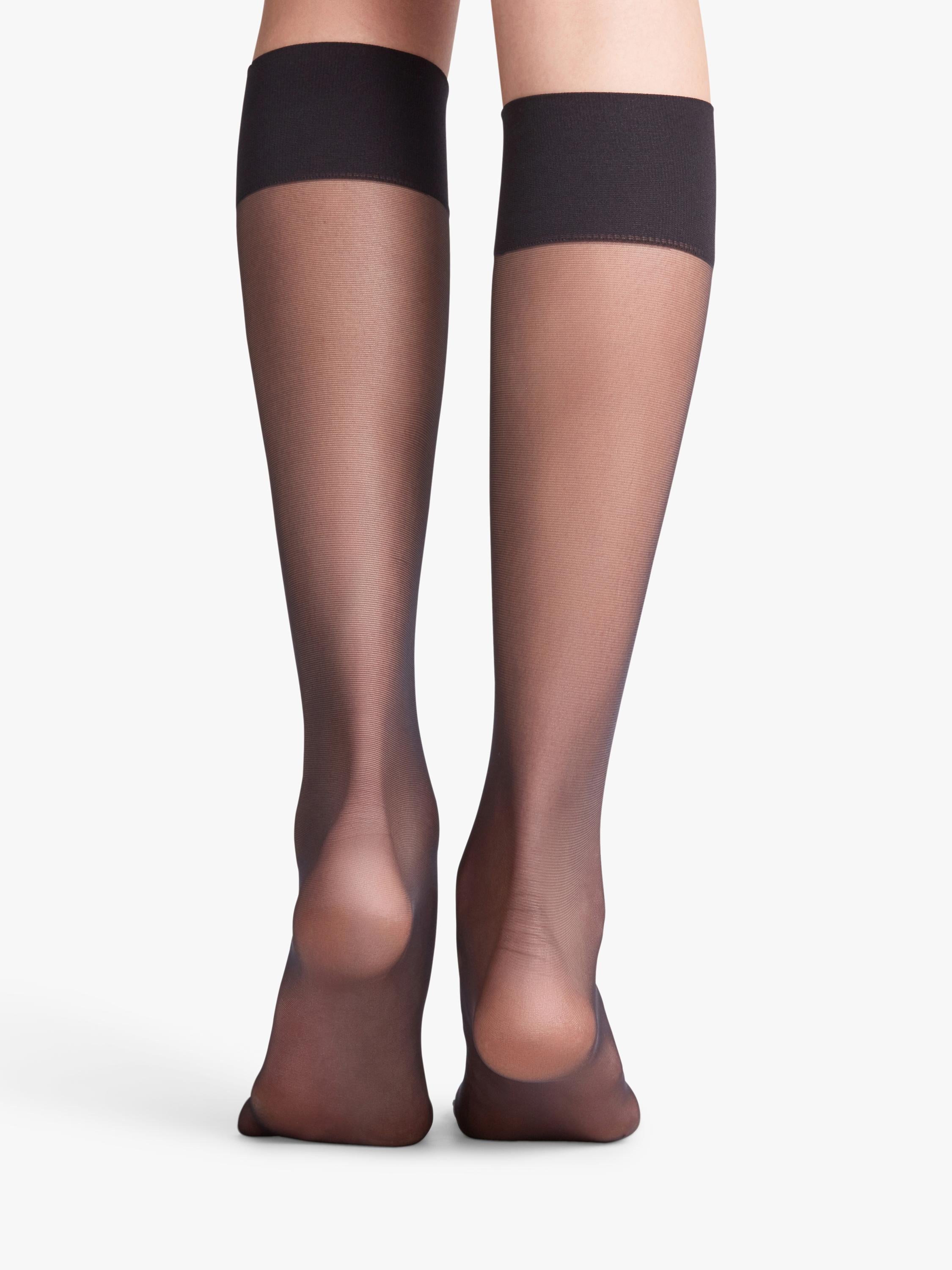 FALKE knee high socks sheer matte finish 20 denier (British brand)