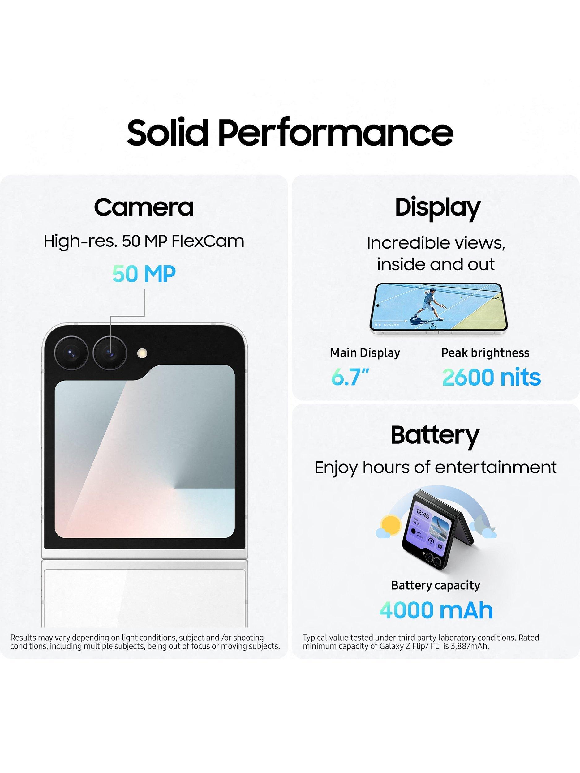 Samsung Z Flip7 FE foldable smartphone 5G 8GB RAM (British brand)