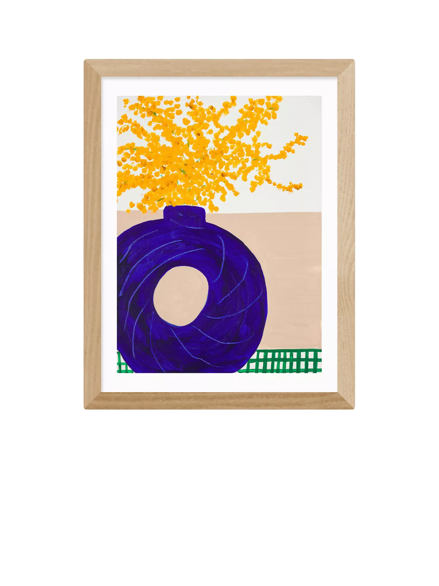 EAST END PRINTS Lucy Muss Mimosa Forever Framed Art Print, 43.4 x 33.4cm