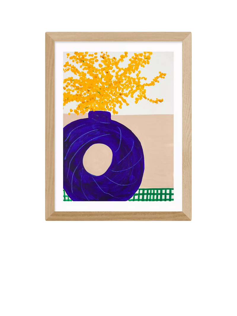 EAST END PRINTS Lucy Muss Mimosa Forever Framed Art Print, 43.4 x 33.4cm