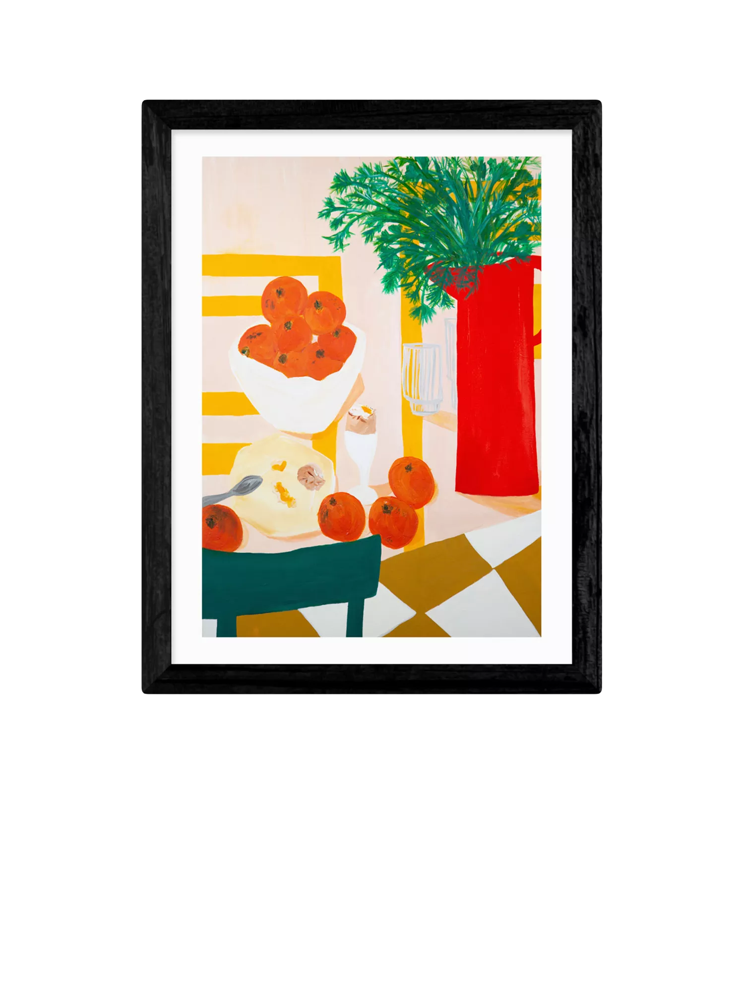 EAST END PRINTS Lucy Muss 'Oeuf a la Coque' Framed Print