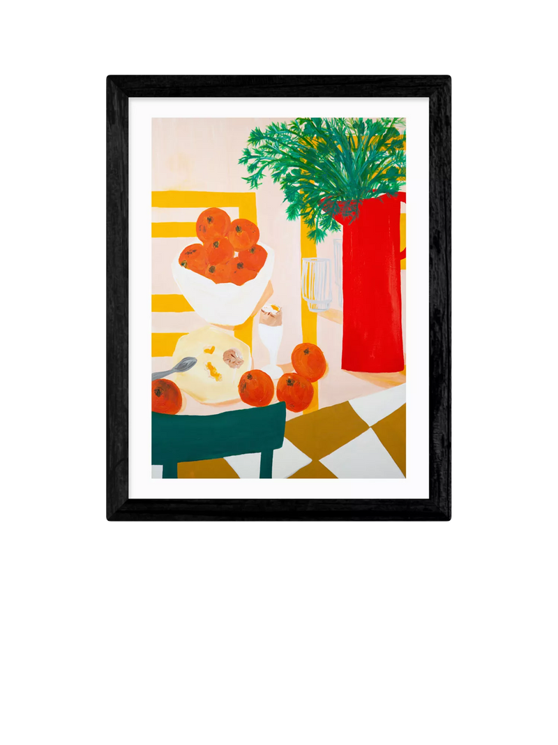 EAST END PRINTS Lucy Muss 'Oeuf a la Coque' Framed Print