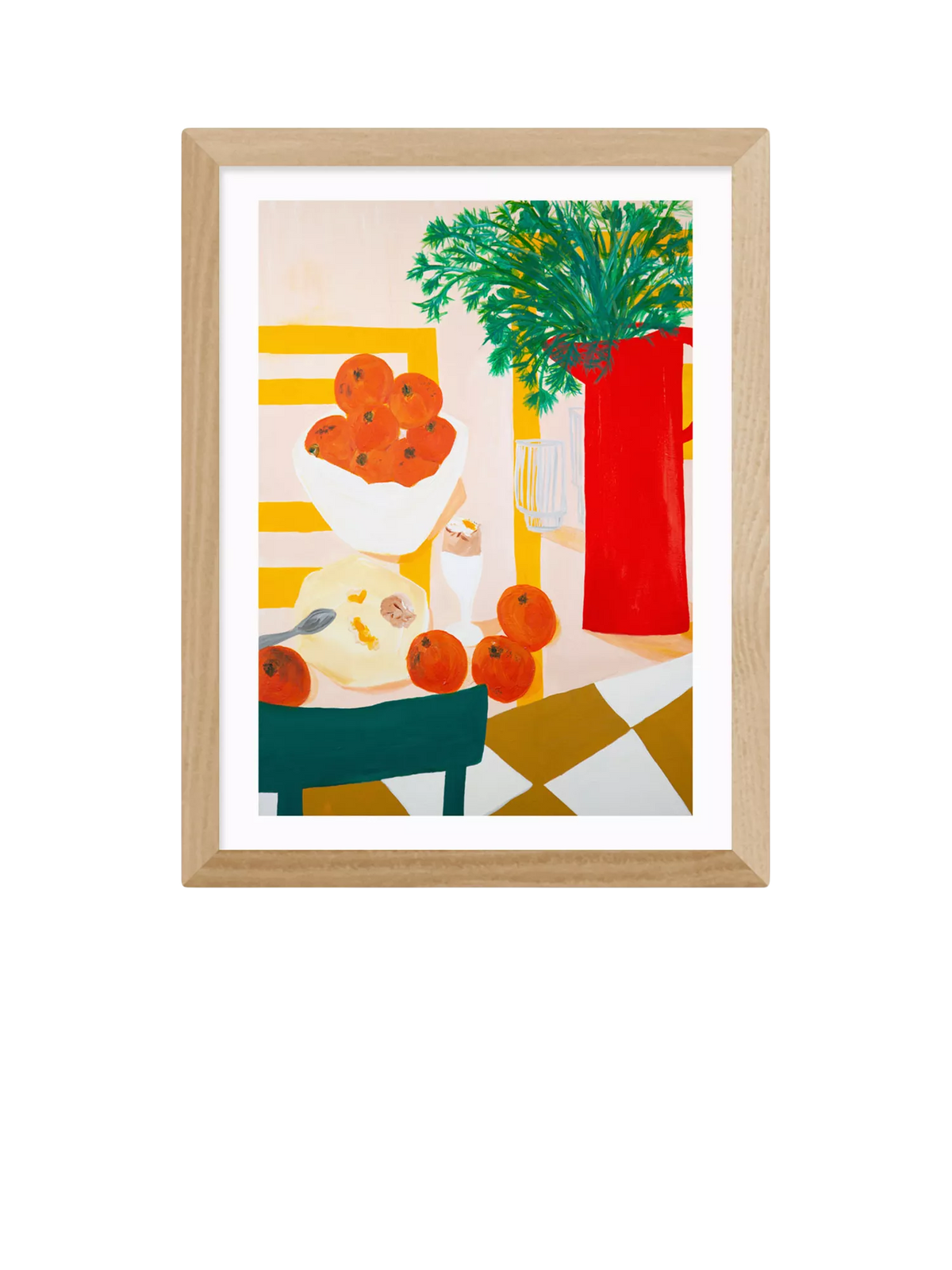 East End Prints Lucy Muss framed print Oeuf a la Coque - British product