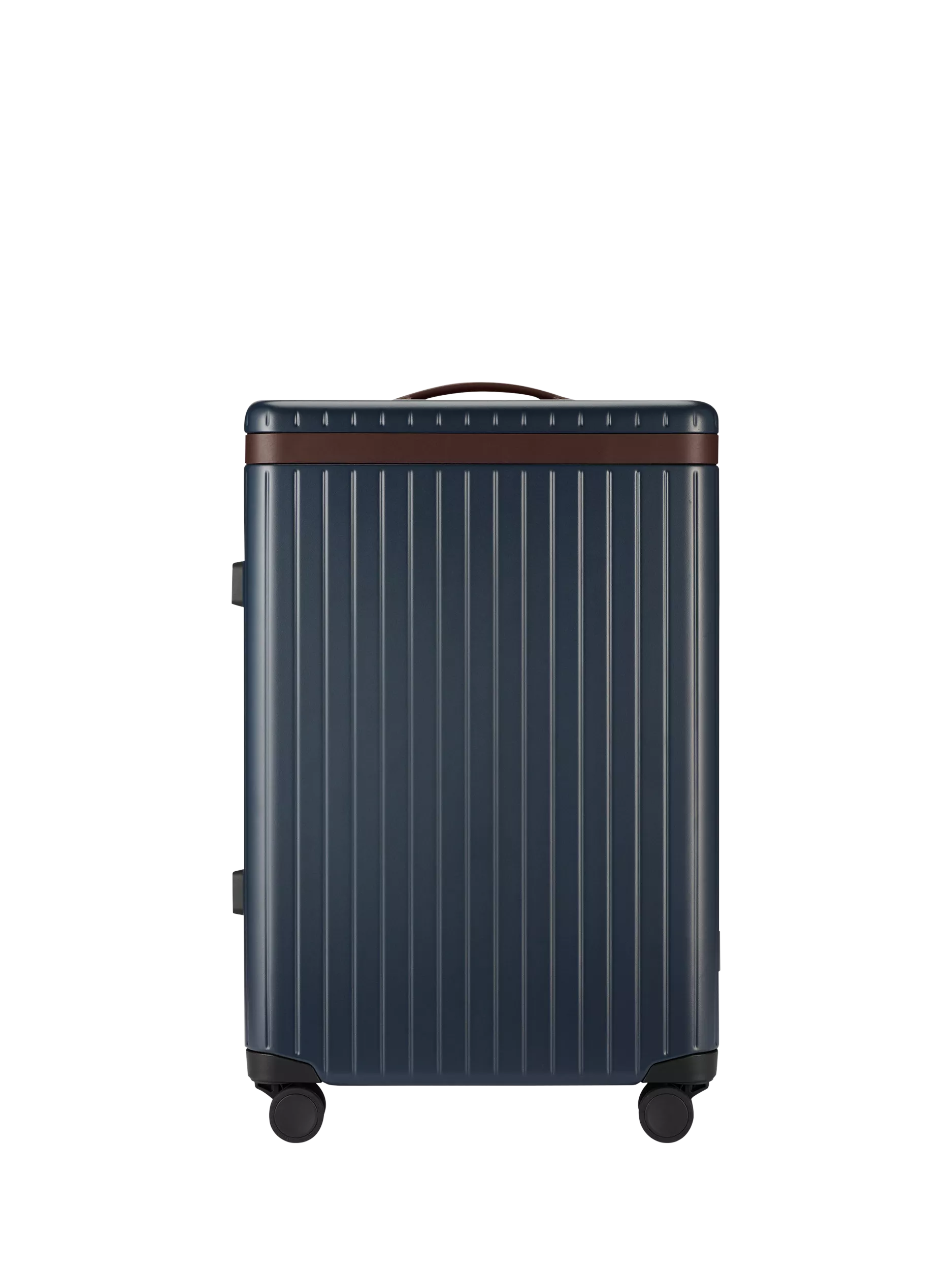 Carl Friedrik The Check-In 4-Wheel Medium Suitcase 69L Navy Hackett