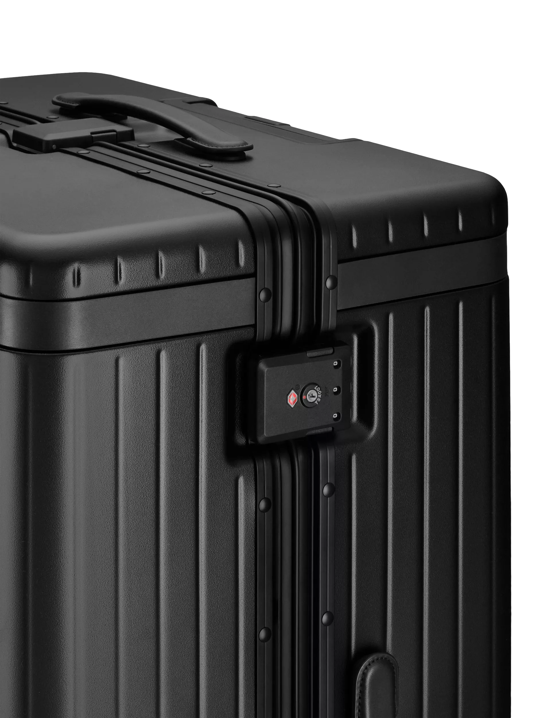 Carl Friedrik black 105L suitcase 79cm (British brand)