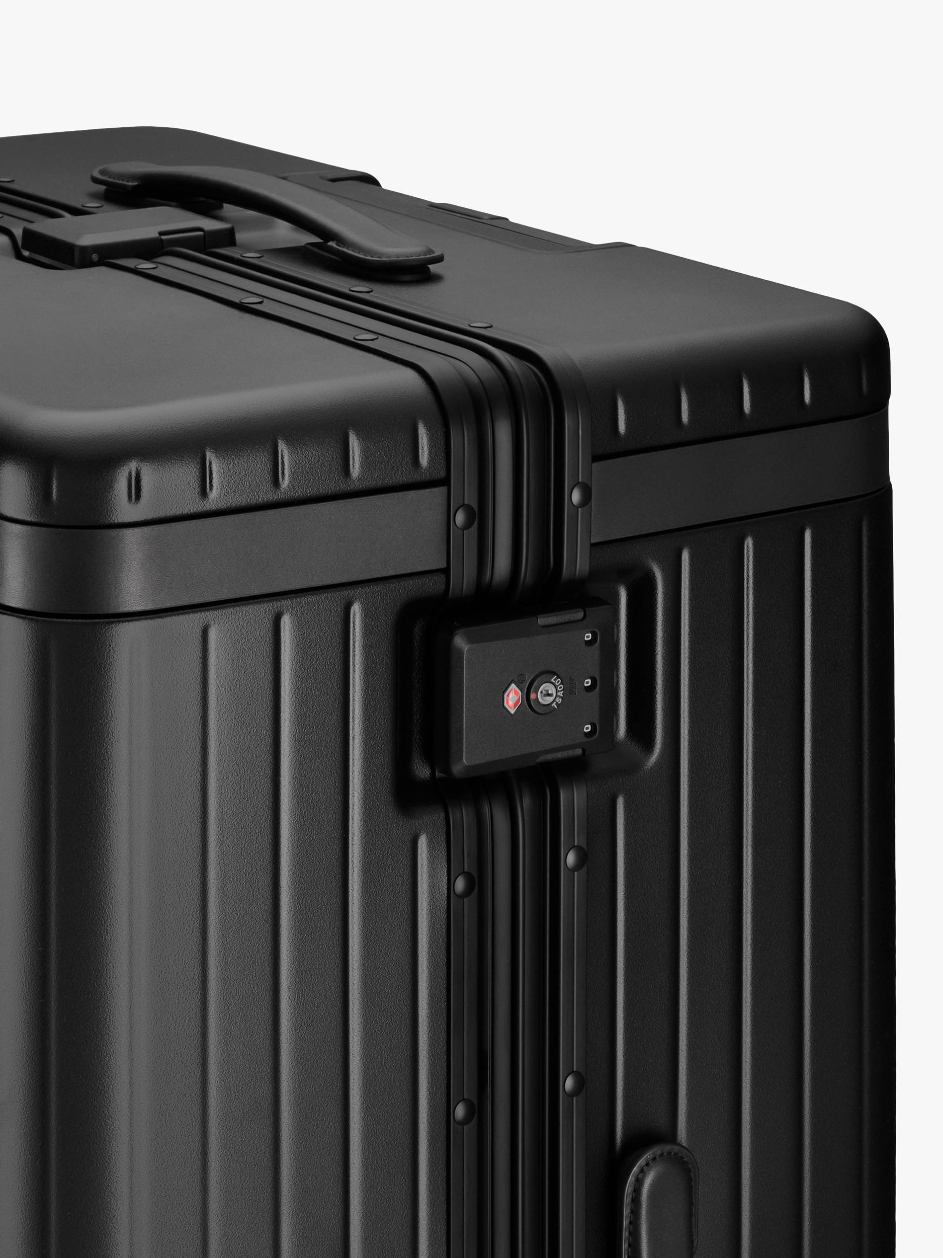 Carl Friedrik black 105L suitcase 79cm (British brand)