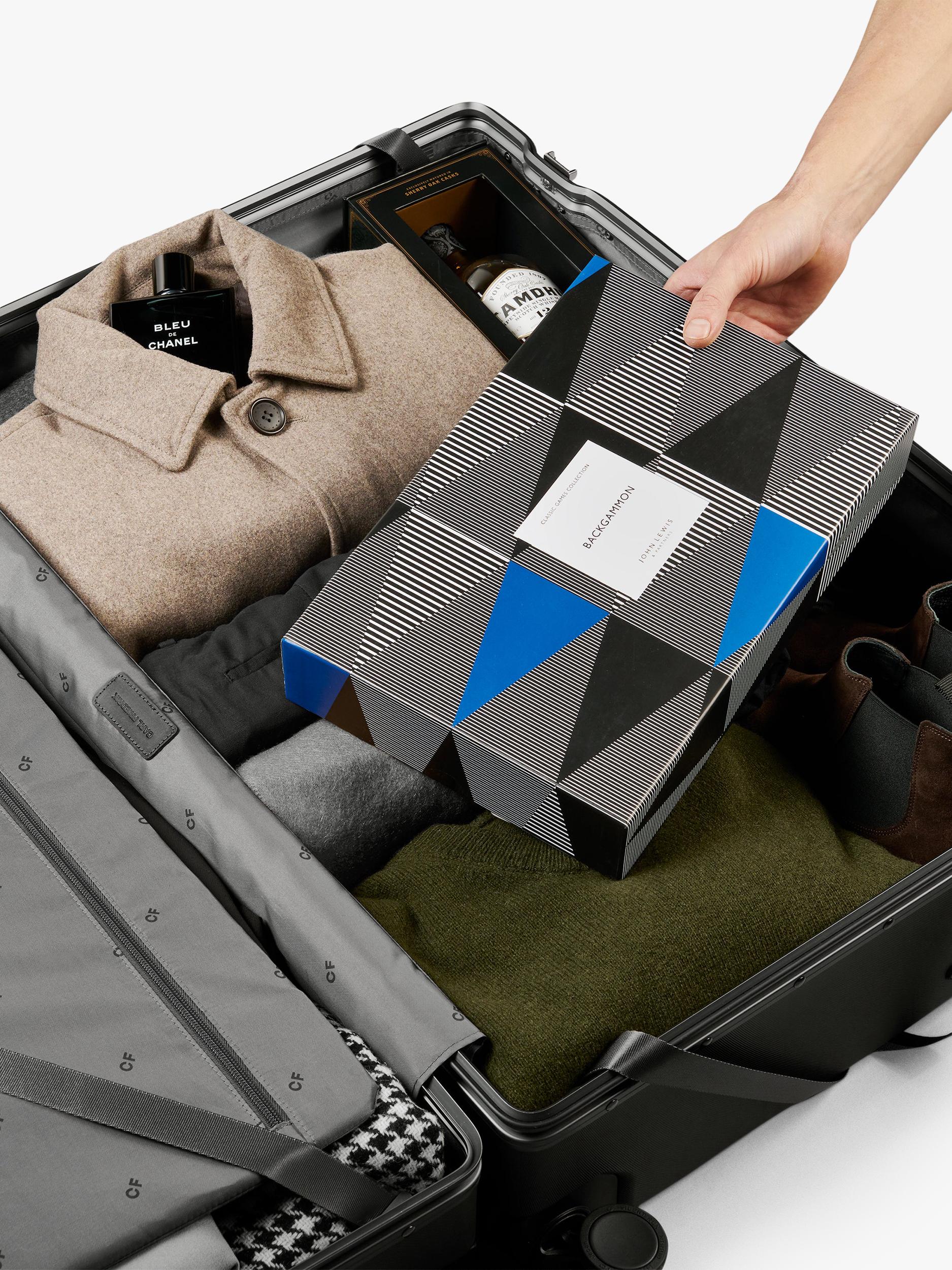 Carl Friedrik black 105L suitcase 79cm (British brand)