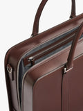 Carl Friedrik Palissy Leather Overnight Bag 27L Chocolate, UK version