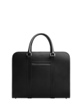 Carl Friedrik Palissy 15" Laptop Leather Double Briefcase, 16L, Black