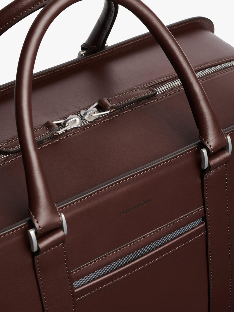 Carl Friedrik Palissy leather weekend bag 30L (British brand)