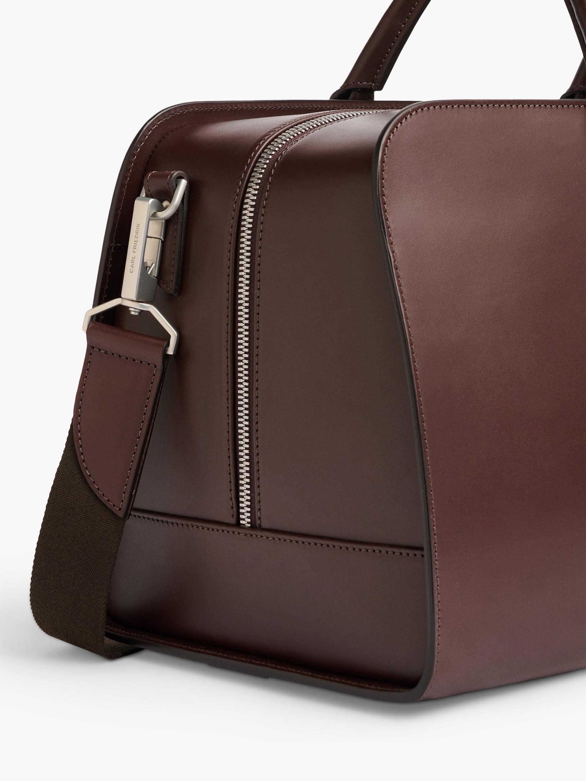 Carl Friedrik Palissy leather weekend bag 30L (British brand)