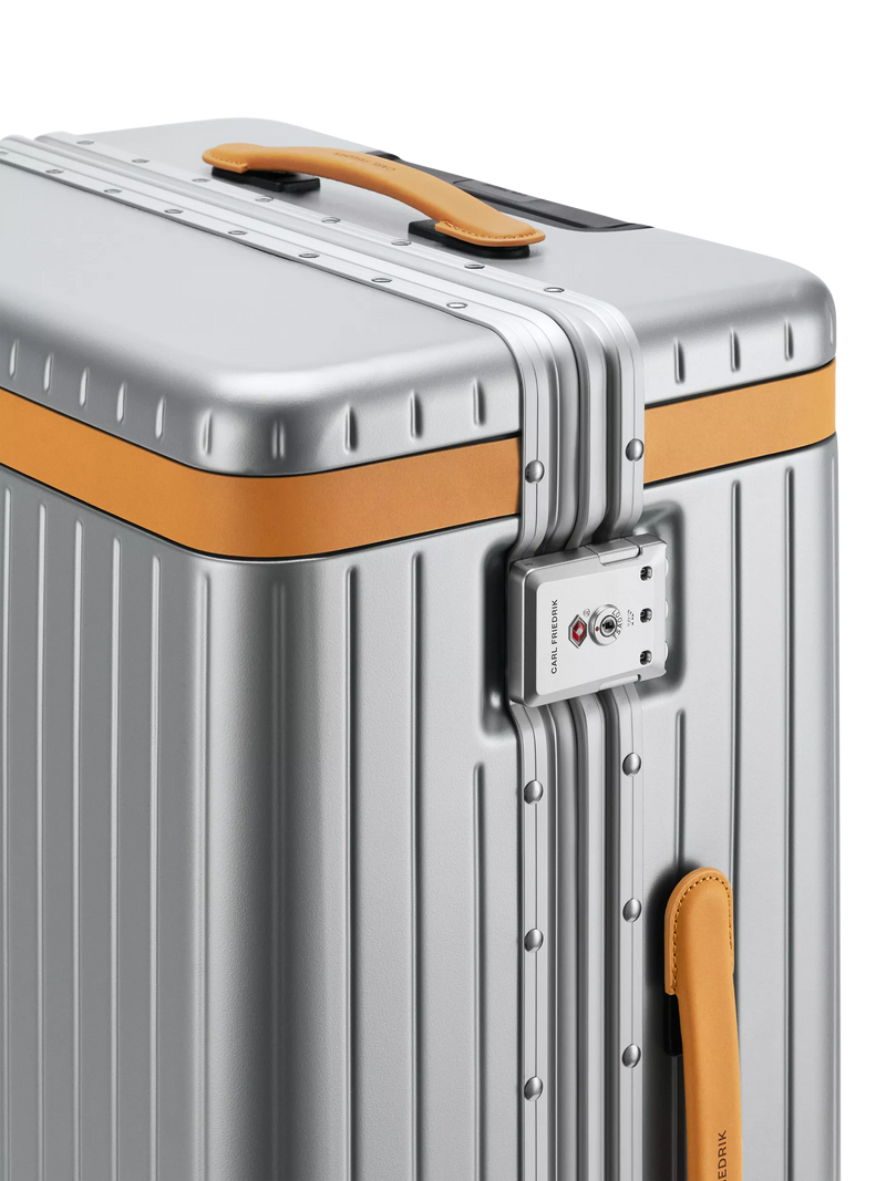 Carl Friedrik Check-In suitcase 67cm Arctic Grey (British brand)