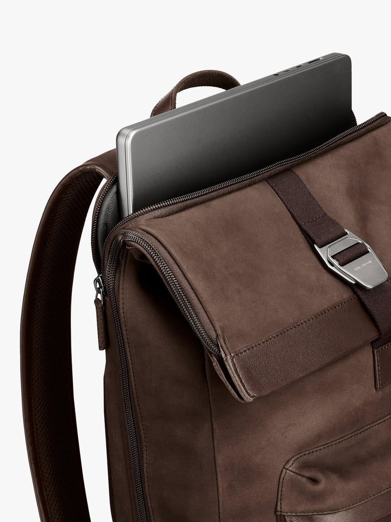 Carl Friedrik City-Hopper leather backpack 23L, imported from the UK
