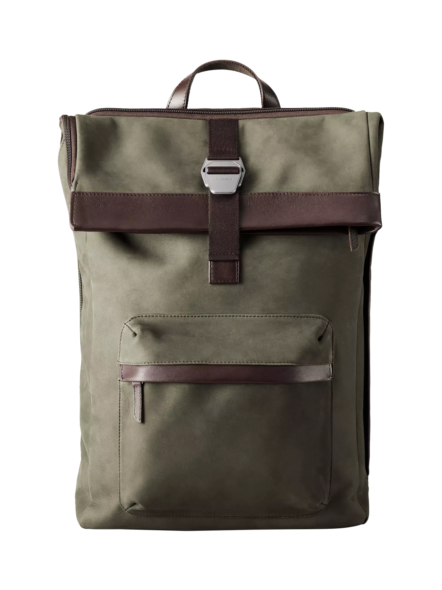 Carl Friedrik City-Hopper Fold Top Leather Backpack 23L