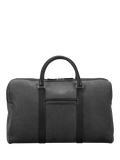 Carl Friedrik Compact Weekender Leather Holdall Bag, 35L, Charcoal
